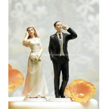 Celular Fanatic Bride Wedding Cake Topper Figurine